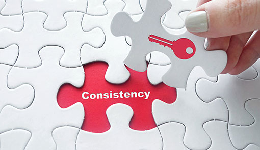 A photo of a consistency puzzle