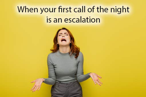 call centre meme about call escalation