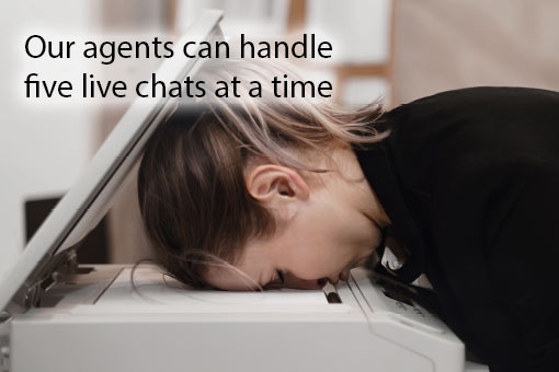 call centre meme about live chat