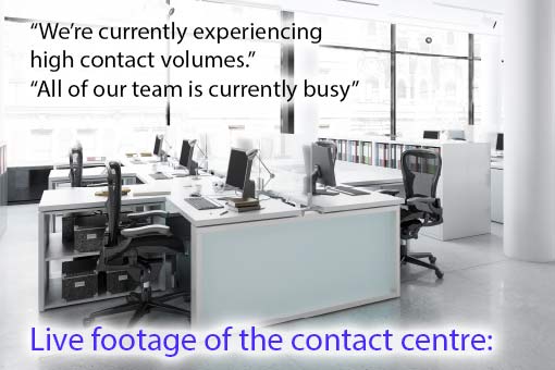 call centre meme about a call centre being busy 