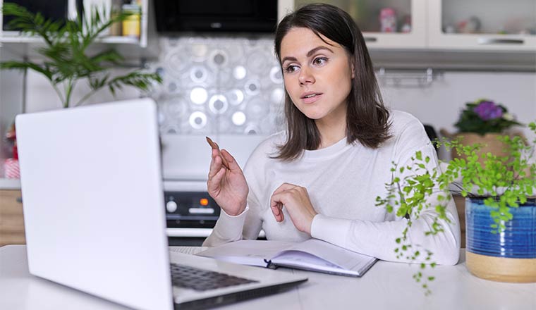 A photo of an online coach