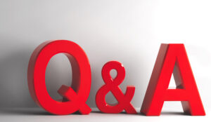 A picture if the letter Q and A