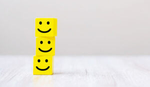 Yellow smiley face block