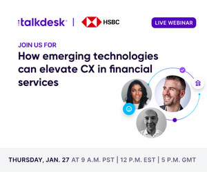 How emerging technologies can elevate CX in financial services webinar event banner