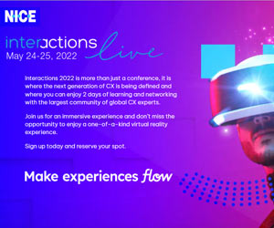 thumbnail advert promoting event NICE Interactions 2022 Live