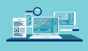 Illustration of data and reporting analytics