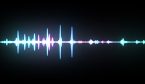 Multicolor waveform spectrum audio concept