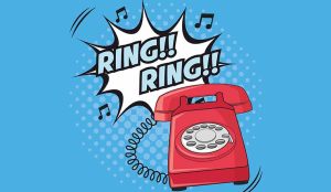 cartoon phone ring