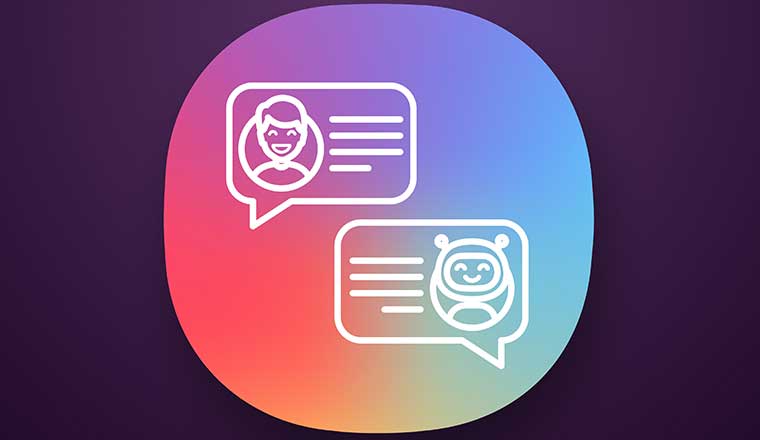 Conversational chatbot icons