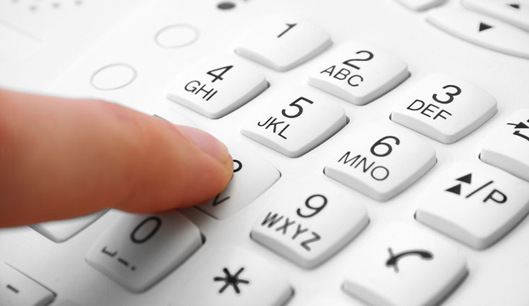 A phone keypad