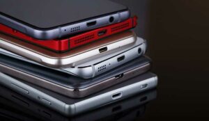 Stack of phones