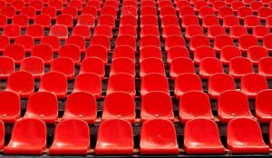 red stadium seats