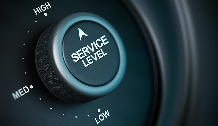 Service level gauge