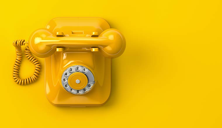 yellow phone