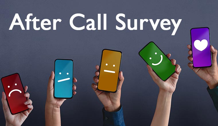 Customer Experiences After Call Survey Concept