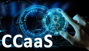Contact Centre As A Service CCaaS written on technical support background