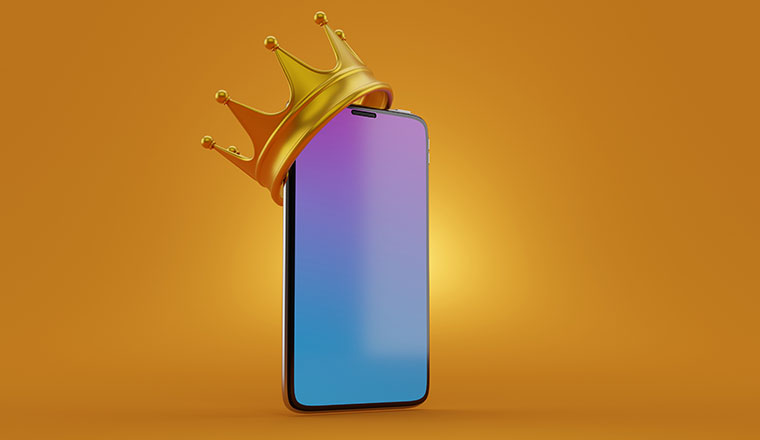 Smartphone with crown