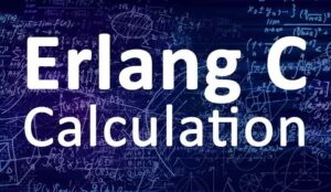 Erlang C Calculation written on Mathematical Background