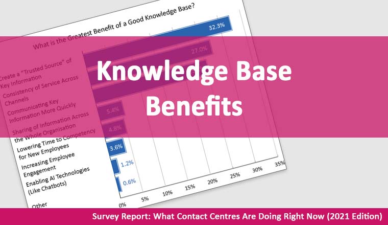 What is the Greatest Benefit of a Good Knowledge Base?