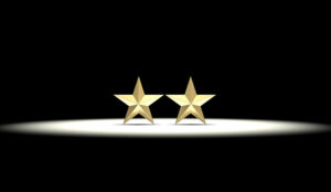 Two Gold Stars - Recognised Twice