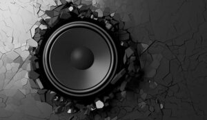 cracked speaker