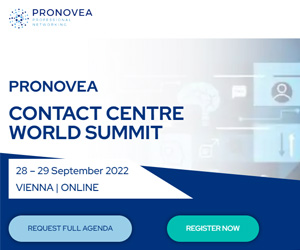 thumbnail advert promoting event Pronovea Contact Centre World Summit 2022