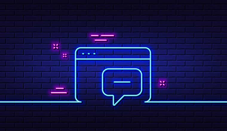 digital webchat neon