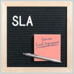 letterboard with acronym SLA for "service level agreement"