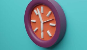 coloured clock