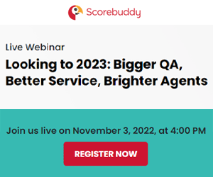 thumbnail advert promoting event Looking to 2023: Bigger QA, Better Service, Brighter Agents – Webinar