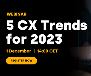 thumbnail advert promoting event 5 CX Trends for 2023