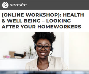 Sensee Event Banner Health & Well Being Looking After Your Homeworkers Online Workshop