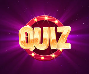 Word quiz on colourful background