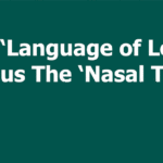 ‘language of love’ and sharp ‘nasal tone’ video cover