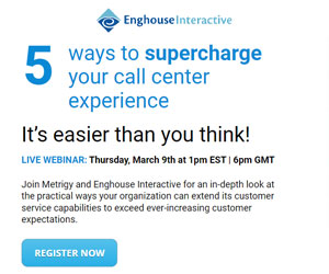 Enghouse Event banner 5 ways to supercharge your call center experience