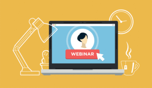 webinar yellow background