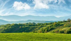 Panorama of beautiful countryside