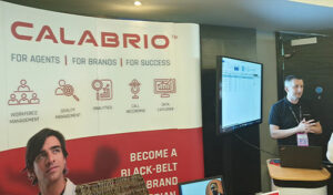 Picture from the Customer Strategy & Planning Conference with the calabrio stand