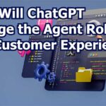 Code illustration with the words how will chatgpt change the agent role and customer experience