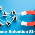 Customer Retention Strategy with people icons and magnet