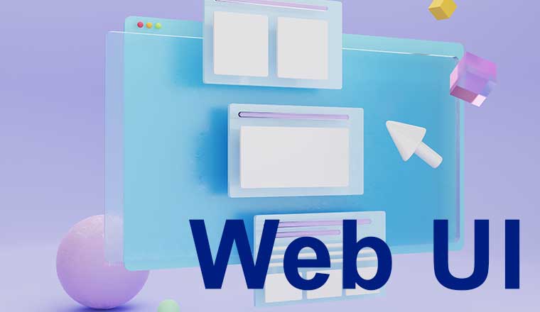 Web UI and an illustration of a user interface