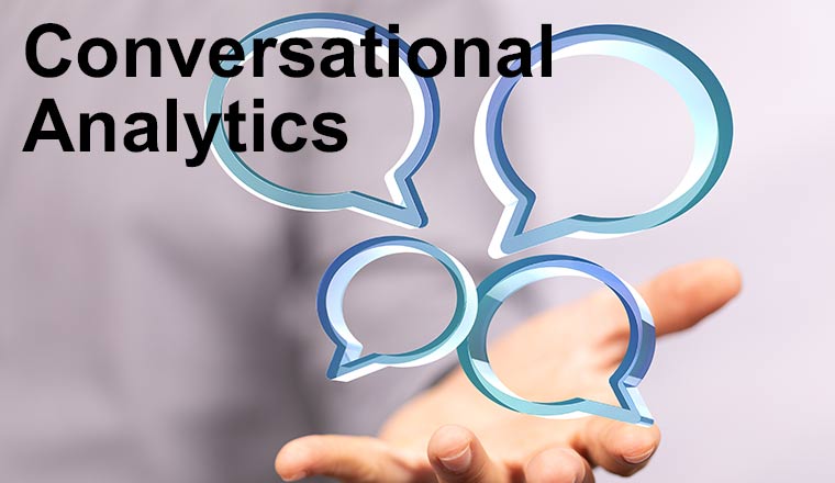 Conversational analytics written over speech bubbles