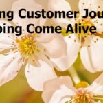 Flowers coming alive with the words making customer journey mapping come alive