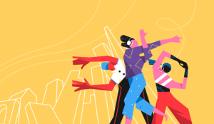 People dancing illustration