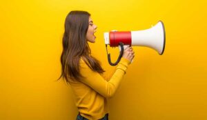 yellow-lady-on-megaphone