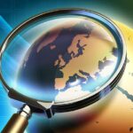 The Earth analyzed under a magnifying glass - global insights concept