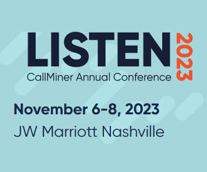 LISTEN 2023 Callminer banner