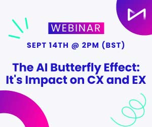 The AI Butterfly Effect: The Impact on CX and EX - webinar banner