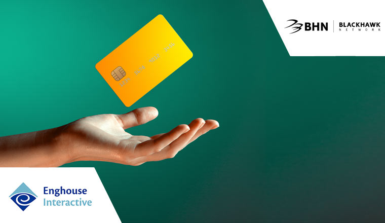 Payment and reward concept with hand holding payment card