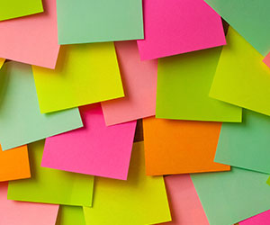 Colorful sticky notes 